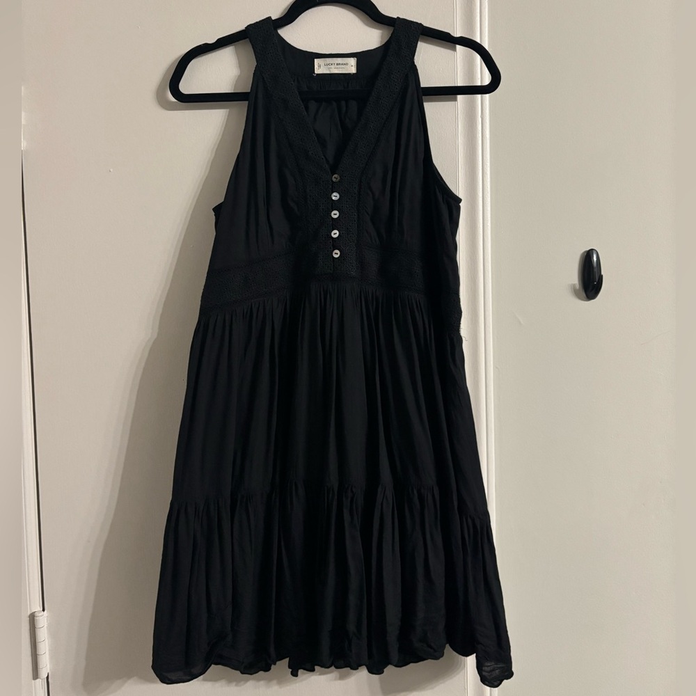 Lucky Brand Black Sleeveless Dress